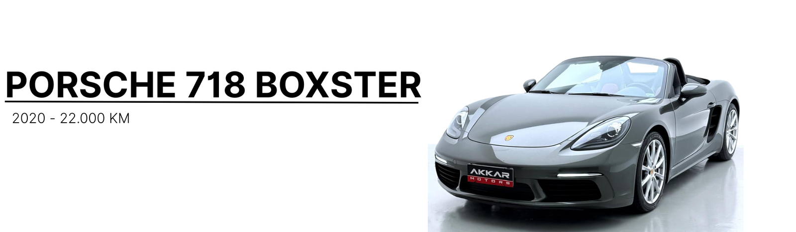 PORSCHE 718 BOXSTER