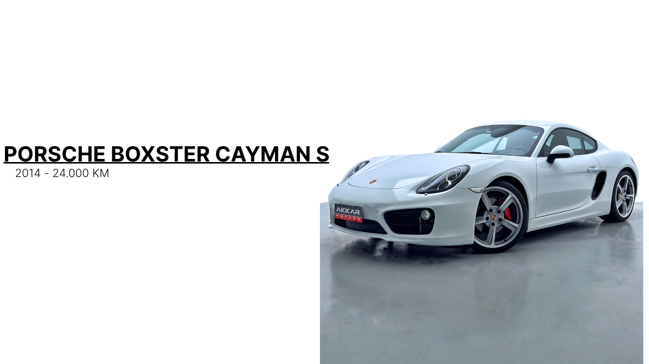PORSCHE BOXSTER CAYMAN S