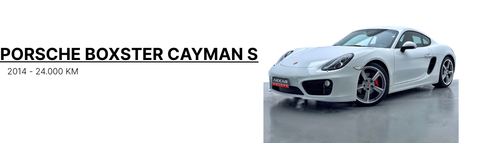 PORSCHE BOXSTER CAYMAN S
