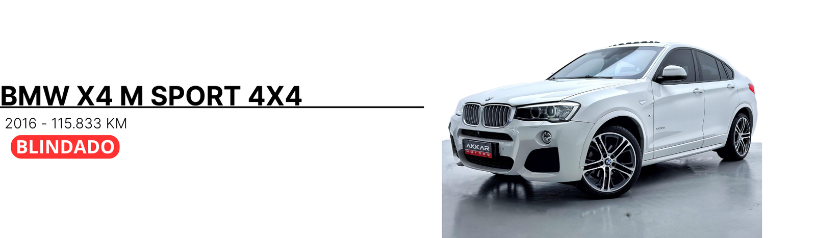 BMW X4 M SPORT 4X4