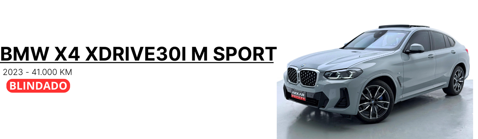 BMW X4 XDRIVE30i M SPORT