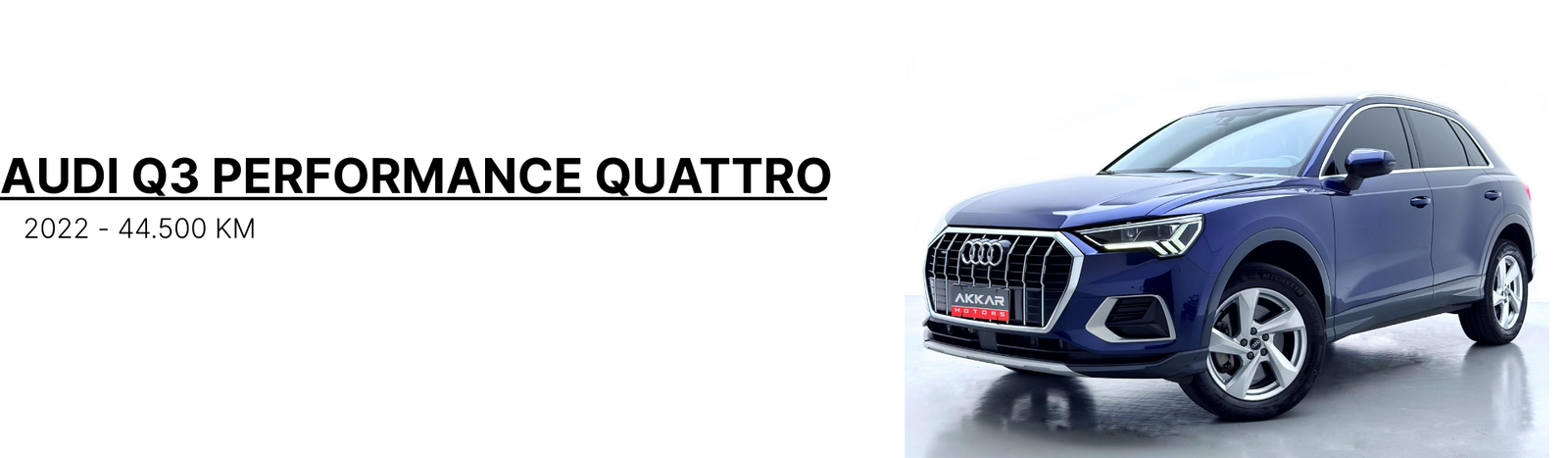 AUDI Q3 PERFORMANCE QUATTRO