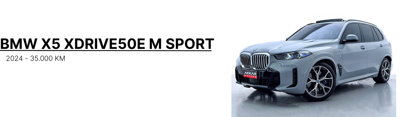 BMW X5 XDRIVE50E M SPORT PLUG IN