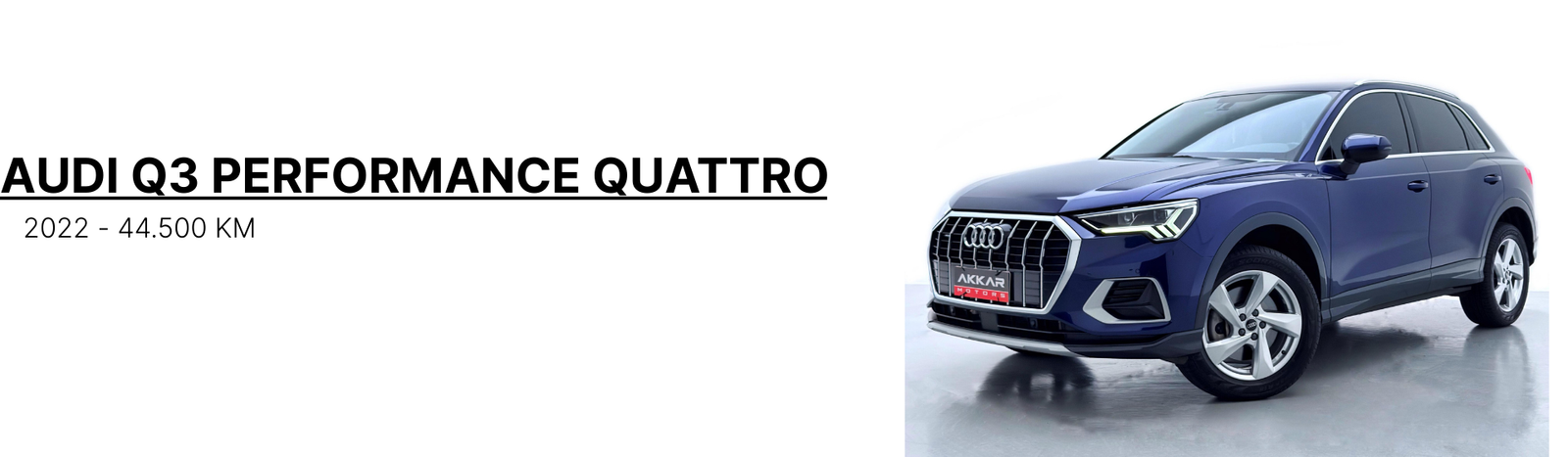 AUDI Q3 PERFORMANCE QUATTRO