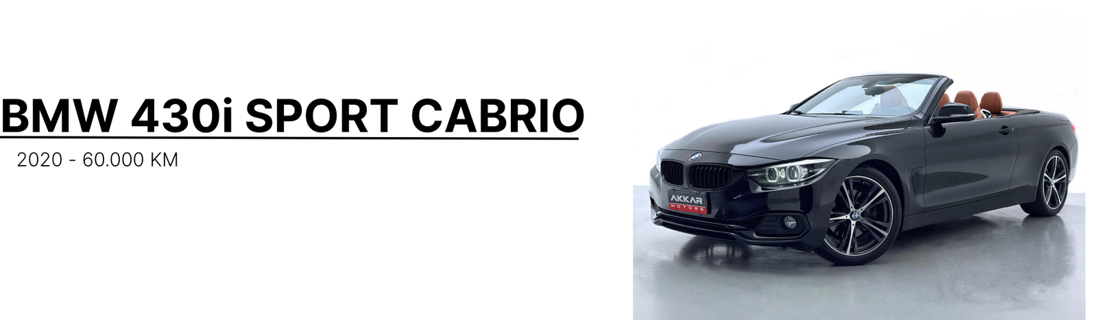 BMW 430i SPORT CABRIO