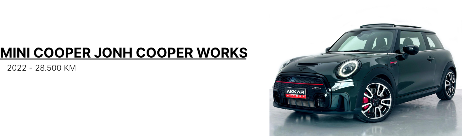 MINI COOPER JONH COOPER WORKS