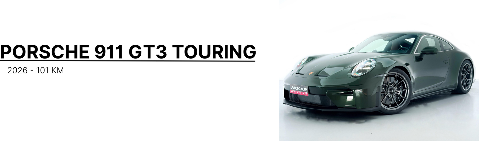 PORSCHE 911 GT3 TOURING MANUAL