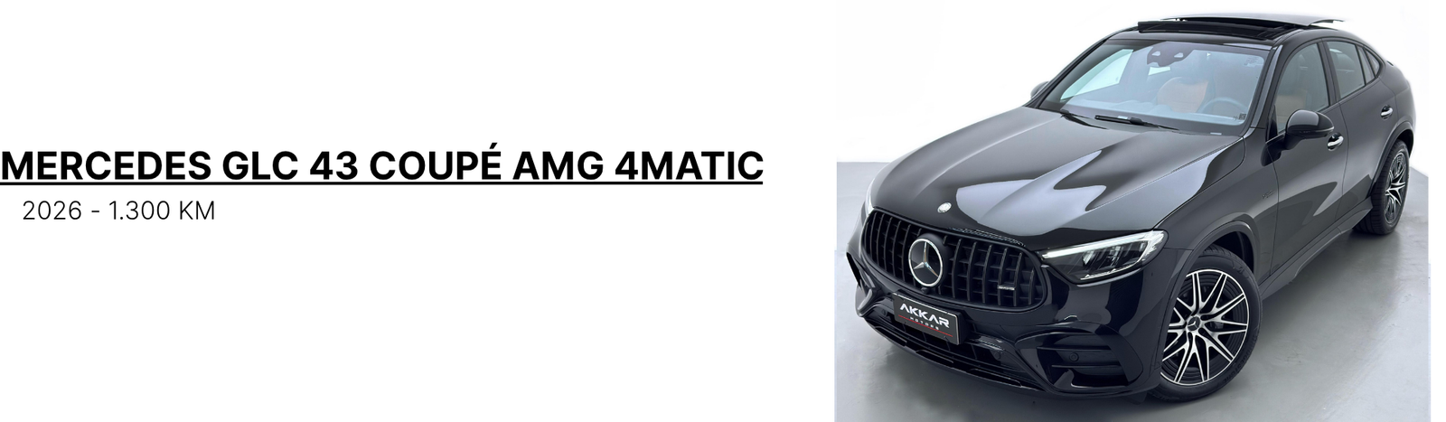MERCEDES GLC 43 COUPÉ AMG 4MATIC